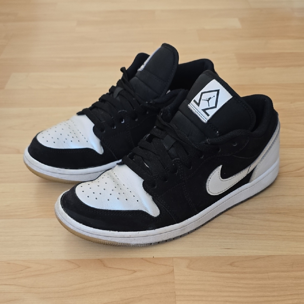 Nike Air Jordan 1 Low SE Retro Diamond Shorts Black White DH6931-001 Size 8